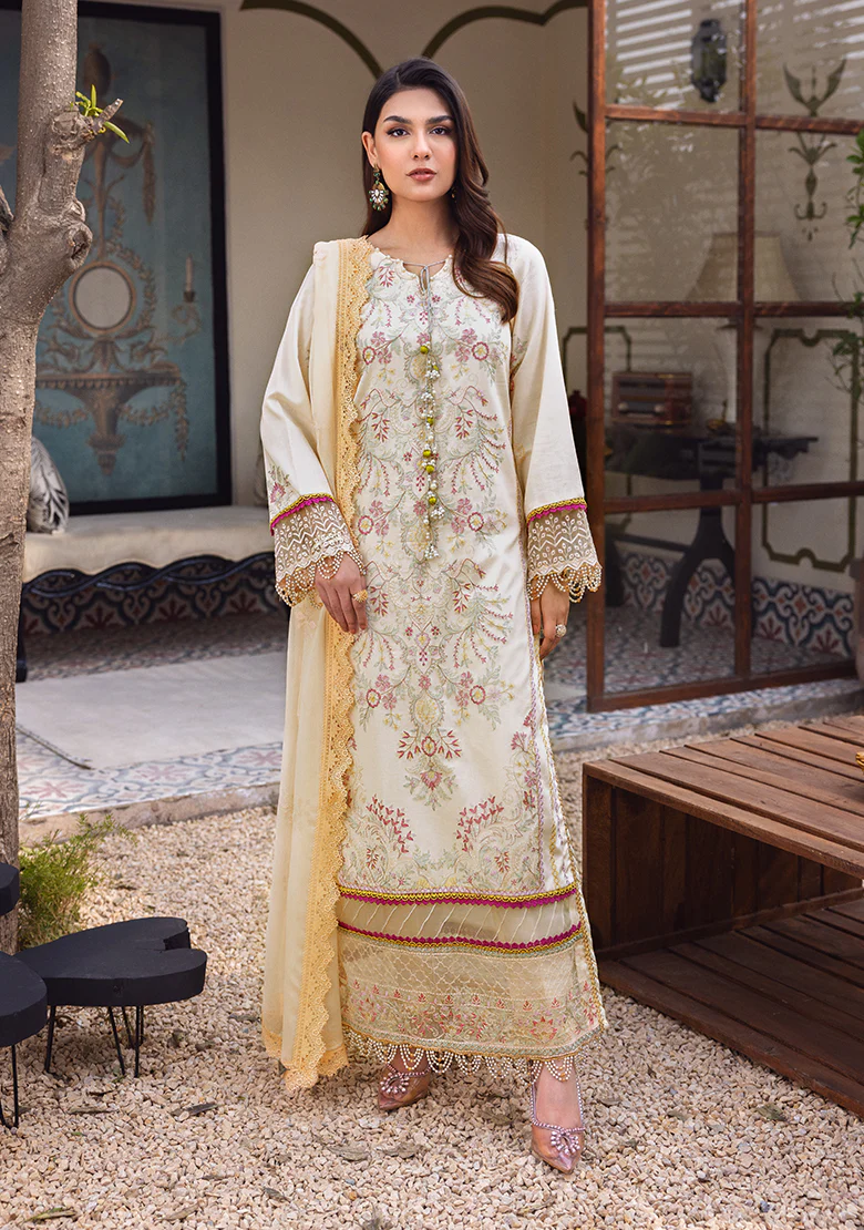 House of Lala Embroidered Lawn