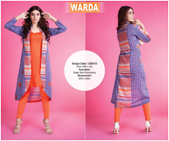 Warda Designer Collection, Warda Embroidered Eid Collection 2015, www.warda.com.pk, warda eid dresses 2015