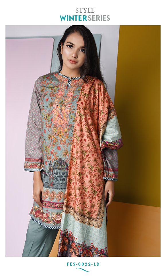 Nimsay Unstitched Winter Series 2016 2017 Collection 08