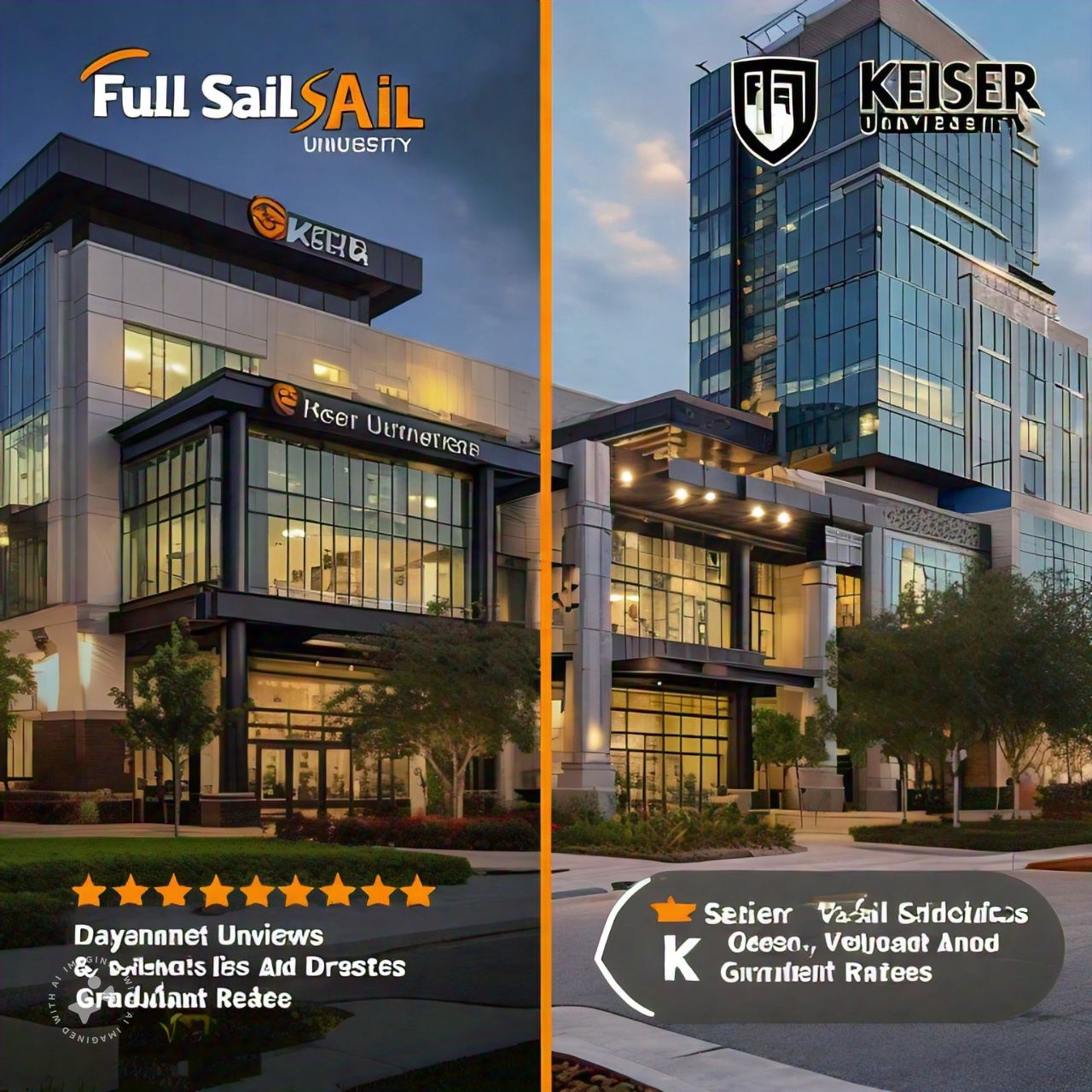 Full Sail University vs Keiser University